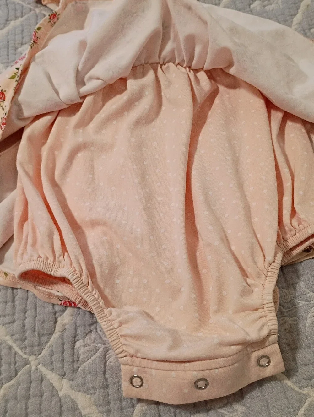 Serendipity Pink Rose Skirted Romper 12-18 Months NWOT